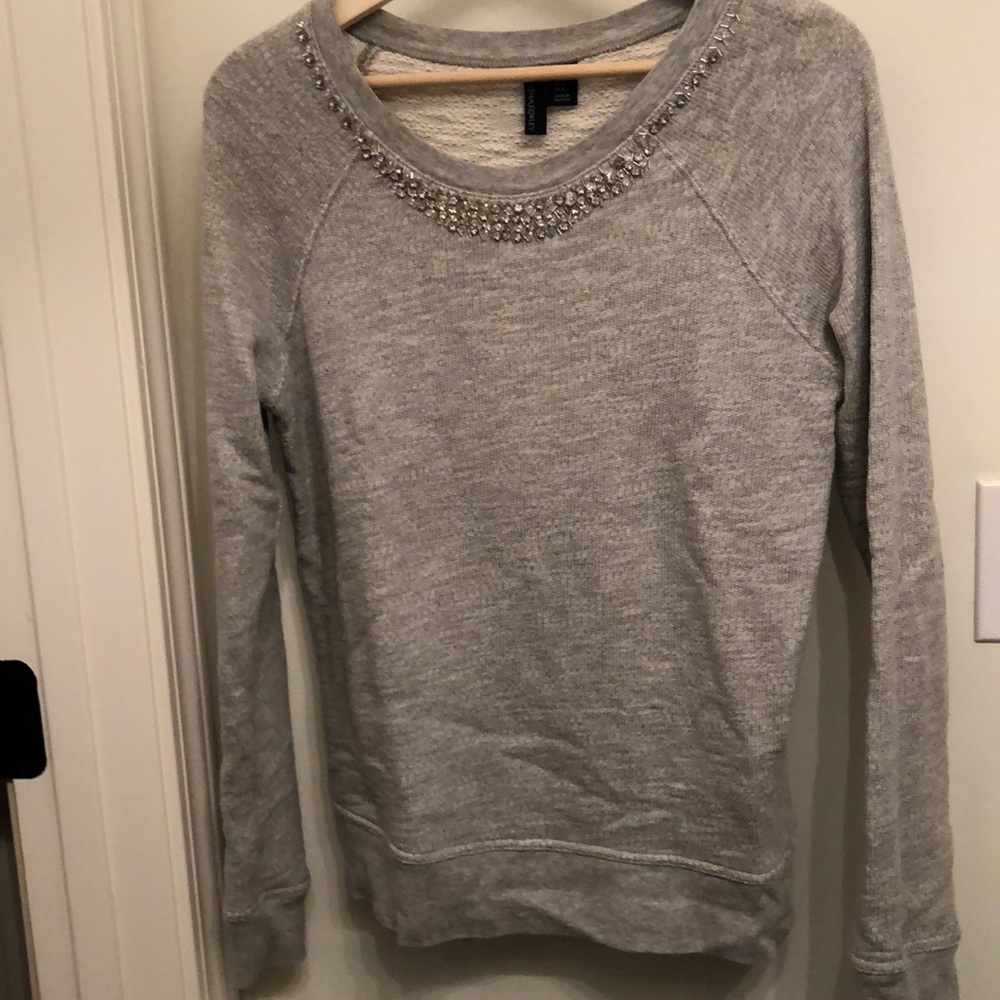 Cynthia Rowley lightweight gray sweatshirt